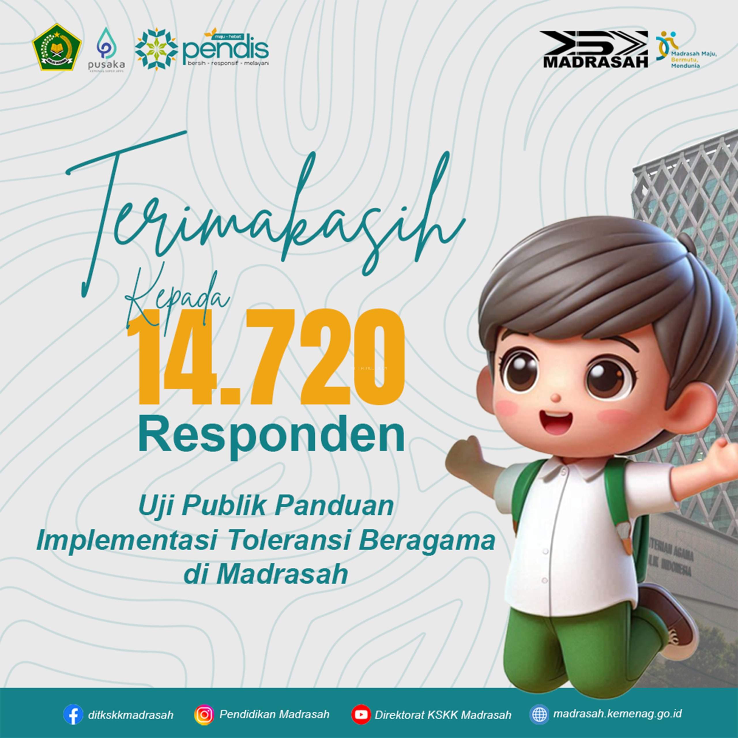 14.720 Responden Ikuti Uji Publik Panduan Implementasi Toleransi Beragama di Madrasah